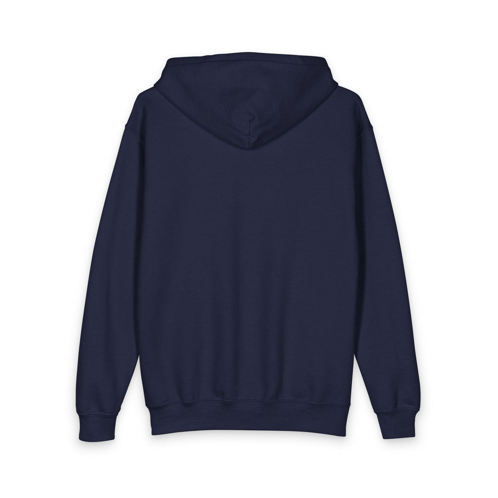 Youth Zip Hoodie — "Heaven Bound" Minimal Christian Graphic